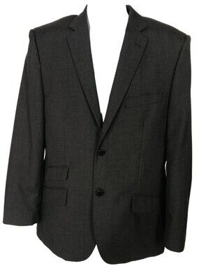 Midtown Man Suit Separates Men Suit Jacket Size 40R Dark Gray Interior Pockets